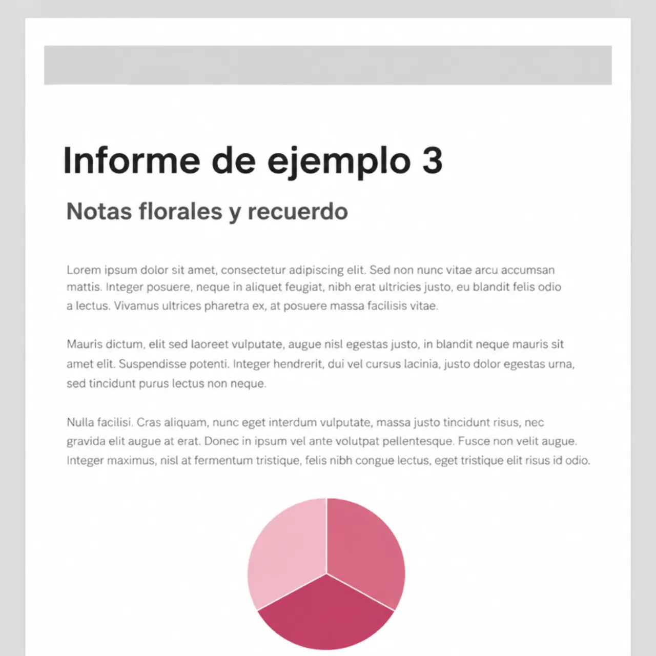 3. Notas florales y recuerdo: una nota breve de ejemplo