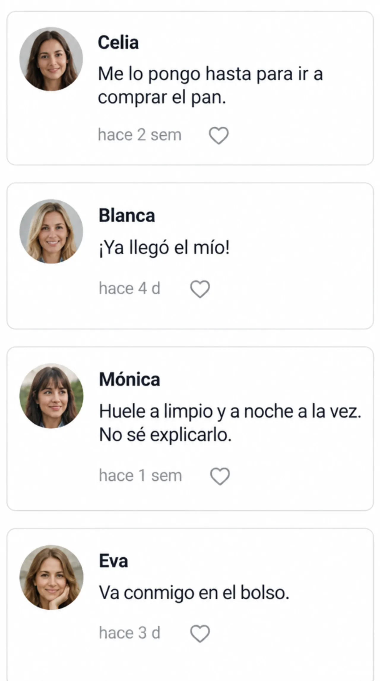 Comentarios de clientas de ejemplo 3