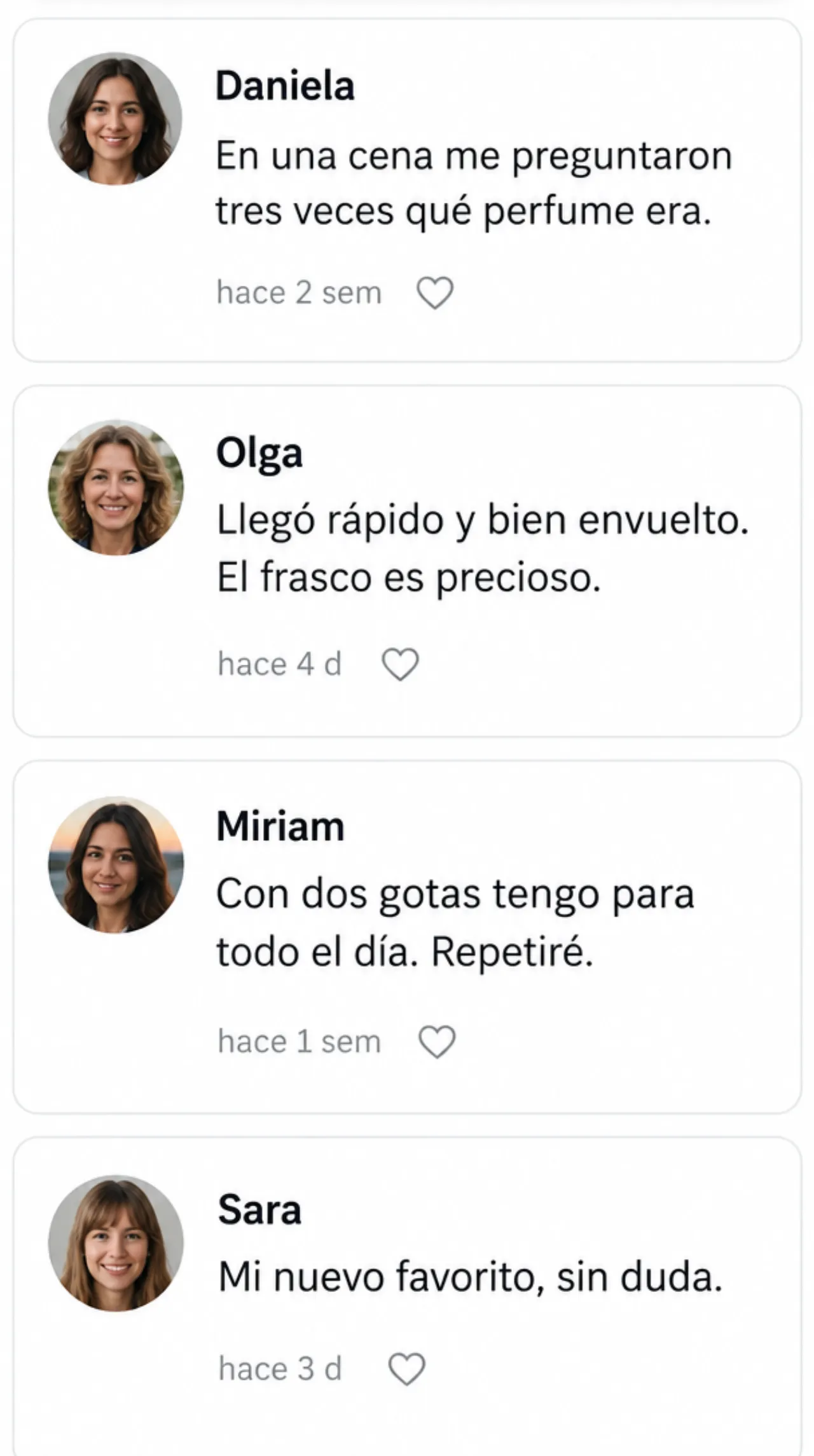 Comentarios de clientas de ejemplo 5